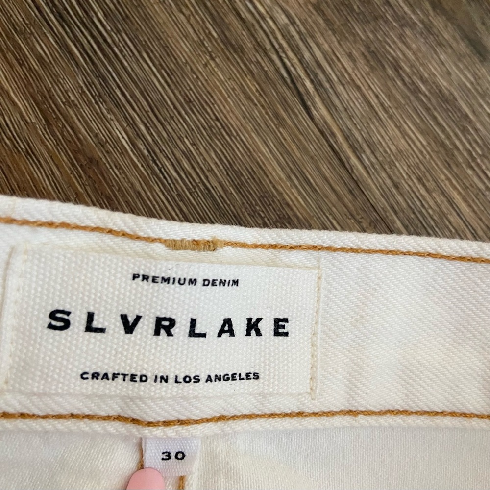 SLVRLAKE Dakota Ivory Destructed Jeans Size 30 - Picture 6 of 14